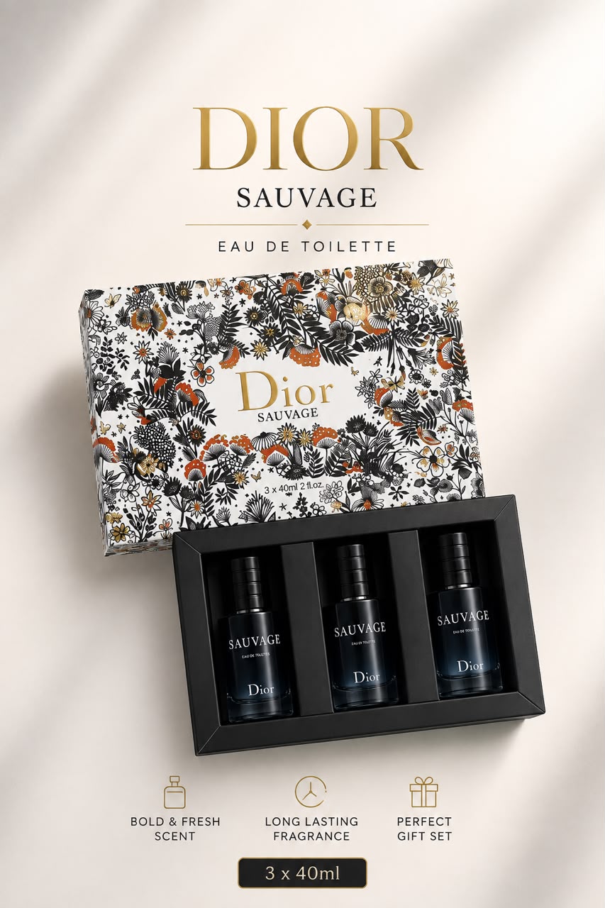 Dior Sauvage -3X40ML